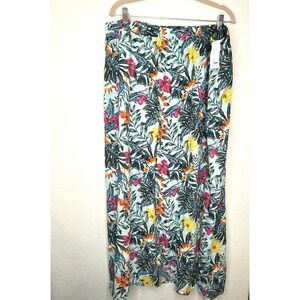 NEW! Swim By Cacique Long Skirt‎ Swimsuit Coverup Tropical Beach Cruise 22 24